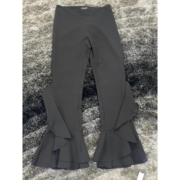 NEW AZI ruffled pant in grey - Picture 1 of 2